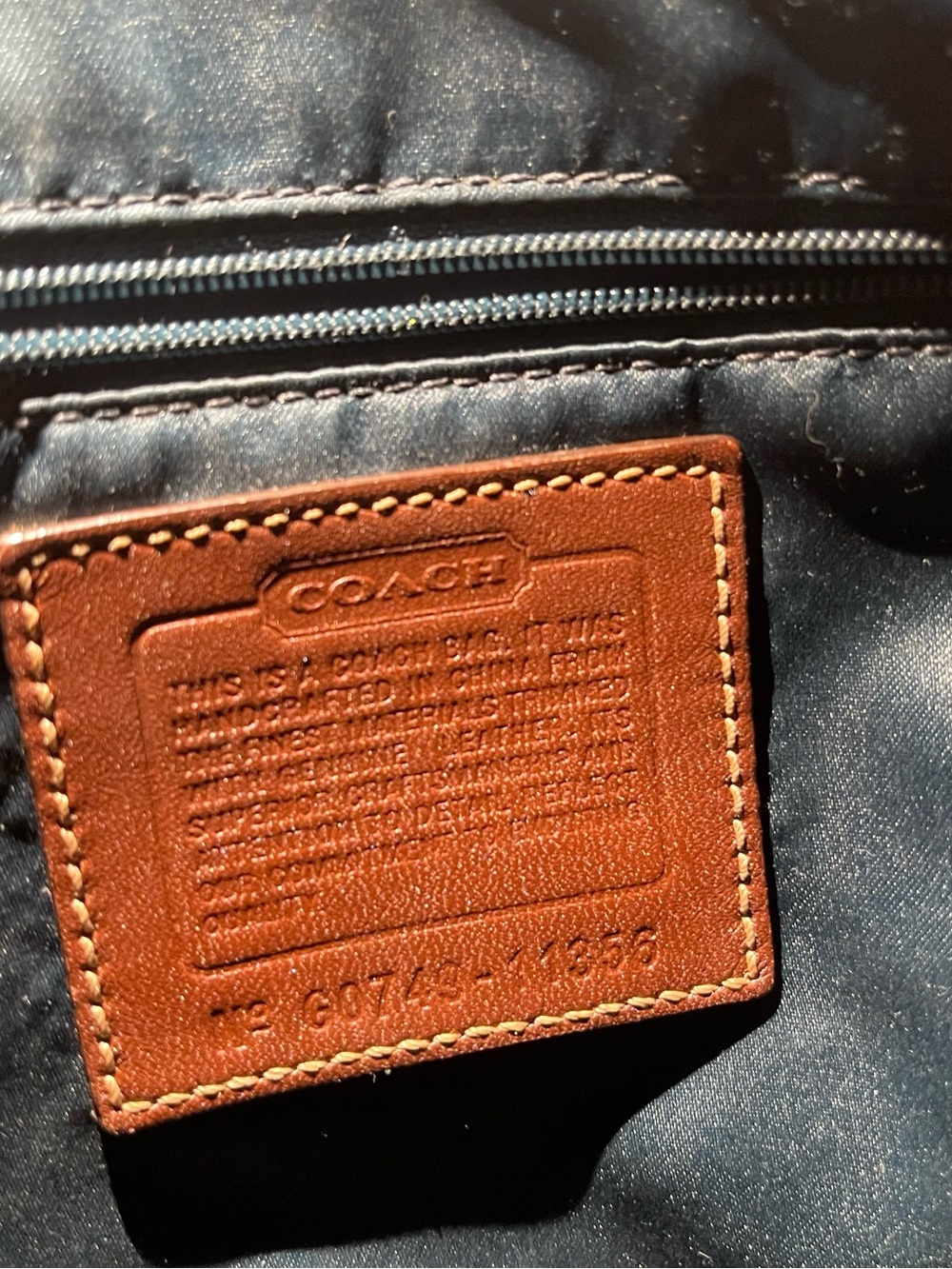 SOLD- -Coach Bleeker Patchwork Bag Vintage Y2K Shoulder Purse - Picture 6 of 9
